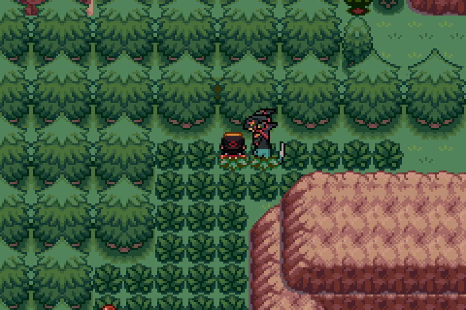 Hidden Grotto entrance on SoulGold Route 32