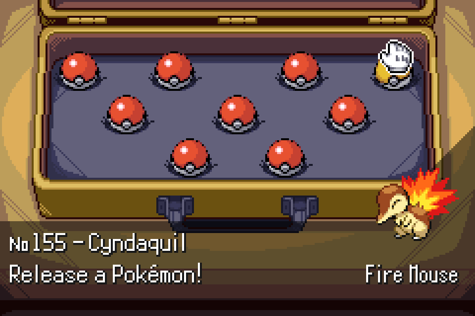 SoulGold Goldenrod Casino Gachapon offering Cyndaquil