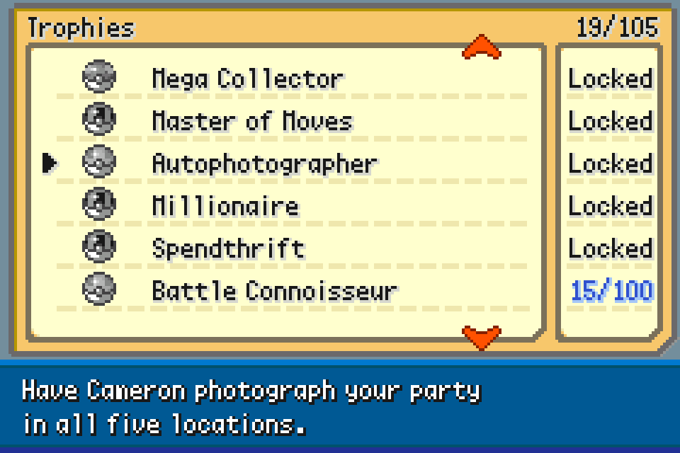 SoulGold in-game trophy checklist